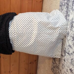 Adorable black and white skort